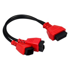 For Autel OBD2 Female to 12+8 Pin Chrysler Dodge Jeep Diagnostic Adapter Cable - Straight Connector for MaxiSys MS906S MS905S MS908S Pro Diagnostic Tools