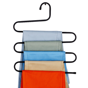 S-Shaped 5-Tier Pants Hanger / Rack Clothing Cabinet Layered Shelf / Hangers / Wardrobe Organizer Rainbow Culture