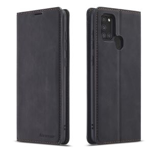 For Samsung Galaxy A02 A11 A21S A31 A51 A71 A81 A91 Note 10 Lite S10 Lite Phone Case Magnetic High Quality Leather Wallet Card Slot Couples Flip Cover Casing