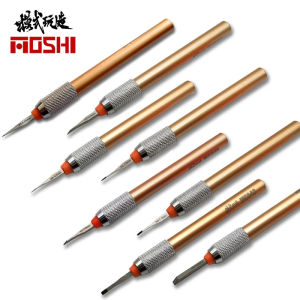 MOSHI MS048 0.15-3mm Model Carving Chisel Push Precision Scribe Line Carver HSS Scoring Hobby Model Making Tools
