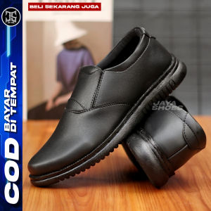 Rome Sepatu Formal Pantofel Pria Hitam Casual