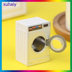 xuhaiy 1:12 Dollhouse Miniature Washing Machine Home Appliance Laundry Model Decor Toy