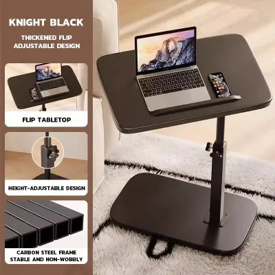 Height Adjustable Bedside Table Sofa Side Lifting Table Pneumatic Lift Table