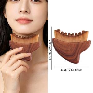 Portable Face Contour Brush Lymphatic Drainage Massager for Face Ergonomically Designed to Fit The Skin Precisely Neck Relieve Muscle Pain Gentle Skin-Friendly Spa Tool