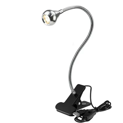 Đèn đọc sách kẹp bàn đầu giường Led 3W tích hợp đèn ngủ Nguồn USB 5V Bóng Led chiếu rọi điểm - T001