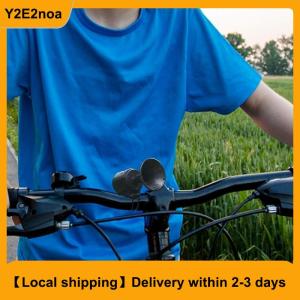 【Local shipping】 Bicycle Bell Electronic Horn Loud Warning Sound ABS 120db Safety Electric Bell IPX4 Speaker Alarm Ring For Scooter Road Bike