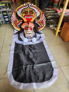 Murah Barongan (Bonus Kemul Panjang dan sungut) Bahan Kayu full mainan kesenian Tradisional