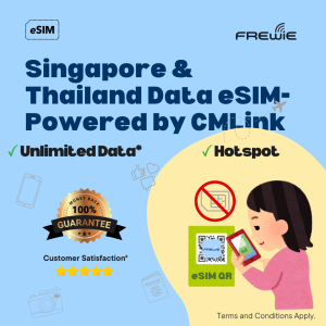 Unlimited Singapore & Thailand eSIM 1GB/2GB Daily for 1-12 Days Data Roaming | QR Code via Email - By CMLink