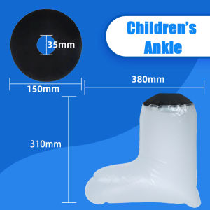 Buzesty không thấm nước ống bọc bó bột đai ôm hỗ trợ cho người lớn trẻ em bảo vệ bảo vệ để bị gãy chân đầu gối bàn chân mắt cá chân cổ tay bàn tay khuỷu tay cánh tay vết thương bỏng tái sử dụng