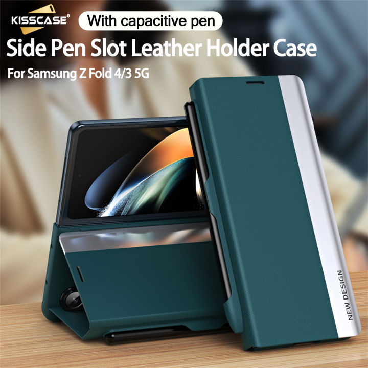 【Có bà】Kisscase Ốp Ốp da cho Samsung từ tính rãnh để bút Galaxy Z Fold6 ...