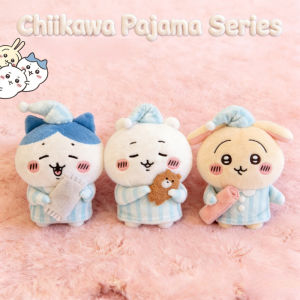 Plush Keychain Doll Pajama Style Cute Cartoon Soft Stuffed Bag Charm Zipper Clip Backpack Pendant Gift