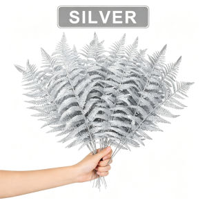 12pcs Christmas Tree Leaves Artificial Flower PACO Gold leaf Christmas decor flowers