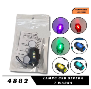 Lampu Led Kedip Model Pesawat RGB 7 Warna USB Mobil Sepeda Motor