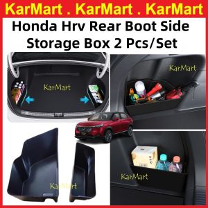 Honda Hrv 2023 2024 2025 2026 2pcs Rear Boot Side Trunk Storage Box Car Auto Accessories Organizer Divider Trunk Compartment