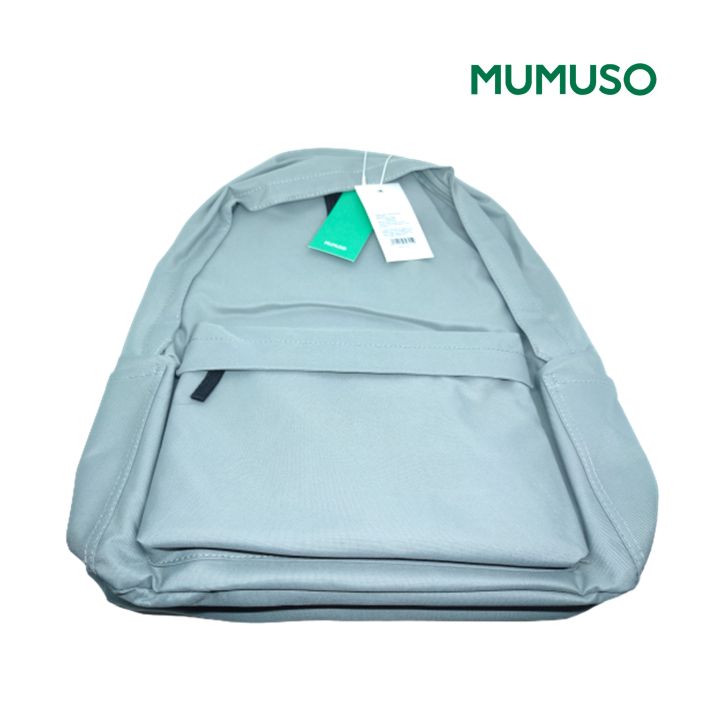 MUMUSO Backpack Solid Color Grey Mumuso Backpack Mumuso Backpack Price In Bangladesh Lazada Lazada PH