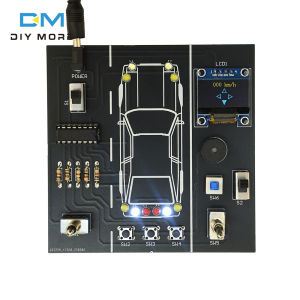 Diymore DC 5V xe lái xe mô phỏng bộ phận tự làm DIY Hàn Bộ dụng cụ thực hành cho dự án điện tử DC 3.5 × 1.35mm