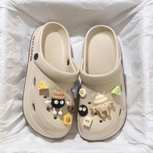 [Free Shipping] New Style WomenS Thick-Soled Outdoor Beach Clogs With Soft Non-Slip Soles Summer Cartoon Design MenS Closed-Toe Style WomenS Closed-Toe Style