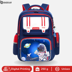 Baqolah Tas Ransel Anak Astronot Cathleen Printing C055BQ Warna Merah