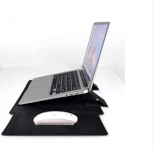 Multifunctional Laptop Sleeve Stand Leather Cover with Stand Mouse Pad Laptop Case Bag bike bag dog toys