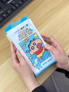 Tisu Basah Kartun 蜡笔小新湿纸巾 Cartoon Wet Wipes 婴儿手口家用清洁湿巾 Soft Moist Cleaning Wipes Baby Family Use
