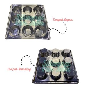 Loyang Muffin Cup Cake 9 Lubang 12 Lubang 16 Lubang Alumunium Tebal