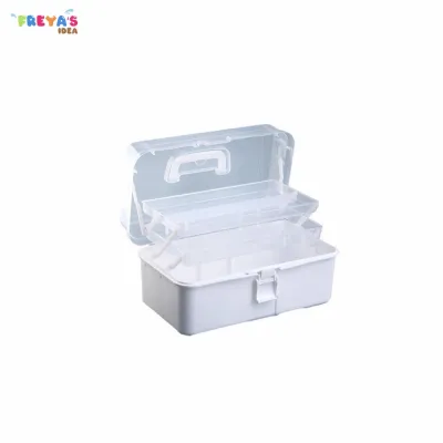 FR-C1050 Kotak Penyimpanan Kotak Obat 3 Tingkat Tool Box Kotak Jepit Rambut Storage Box Serbaguna