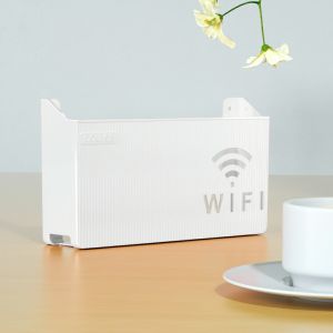 Kệ đựng wifi treo tường Kệ wifi đặt modem đầu kỹ thuật số ổ cắm điện chất liệu nhựa ABS BIGBA