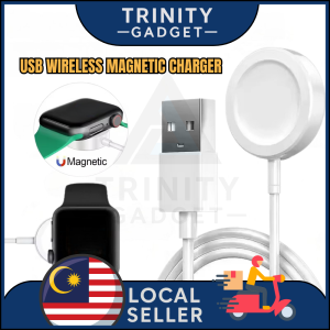 【Trinity】 USB-C / USB Wireless Fast Charging For  iWatch Series [ iWatch Ultra / 9 / 8 / 7 / 6 / 5 / 4 / 3 / 2 / 1 ] Over-current Over-voltage Protection Charging Dock Station Shock Absorption High Temperature Resistance Portable & Lightweight