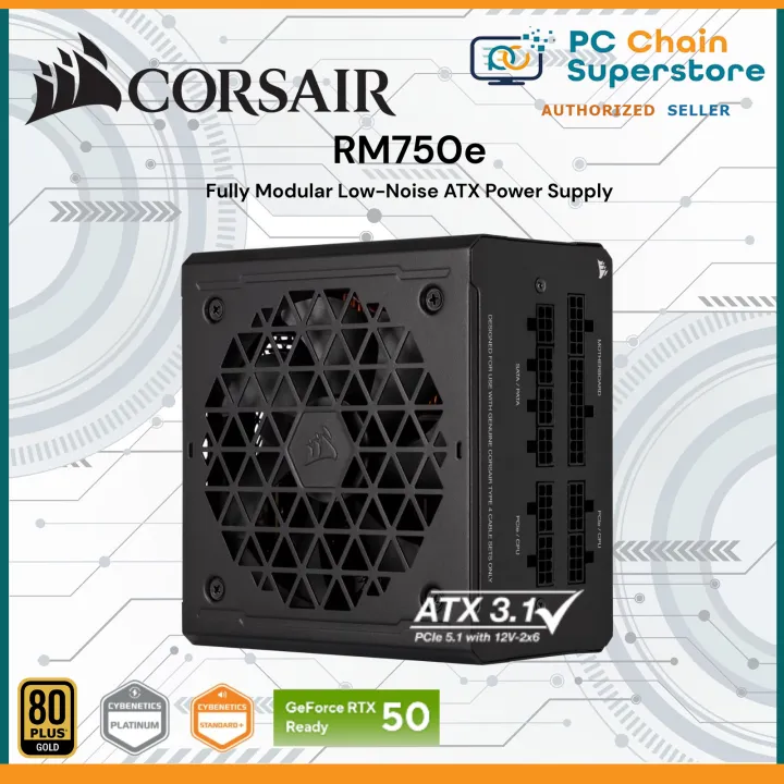 Corsair RM750e 750W 80+ Gold Fully Modular Low-Noise Power Supply