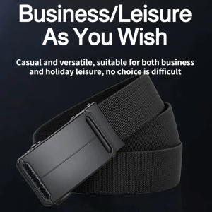 Strong And Durable Freely Adjustable Belt Belt Automatic Buckle Leisure Business High Cost Performance Belt Buckle Automatic Buckle Reduce Stress Belts Waist Chains Girdle