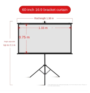 Fiberglass Tripod Projector Screen with  free tripod  and Portable Fiberglass Projector Screen  16:9 HD Projector Screen