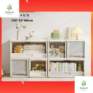Multipurpose Storage Box Stackable Toy Snack Storage Cabinet Household Living Room Storage Box
