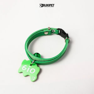 Kalung Kucing Custom Nama Kulit Sintetis - PRECIOUS PET NECKLACE (PAINTED AKRILIC)