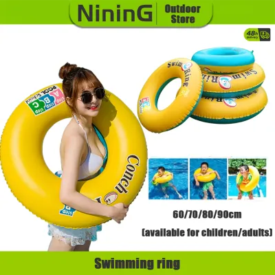 Baby Kids Swimming Ring Thicken Inflatable Swimming Float 60/70/80/90cm Swim Ring Pool Float Pelampung Budak