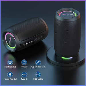 PENGIRIMAN CEPAT ZEALOT Speaker Portable Bluetooth 5.2 HIFI RGB Waterproof IP67 3600mAh S49 / speaker bluetooth full bass mini outdoor portable suara kencang keras kecil