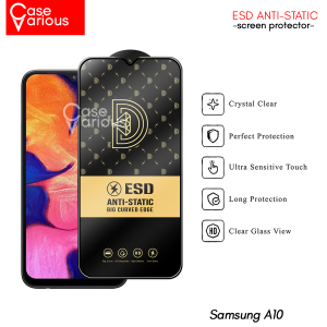 Paket 3in1 Tempered Glass Samsung A10 Anti Gores Layar Anti Static Free Skin Carbon