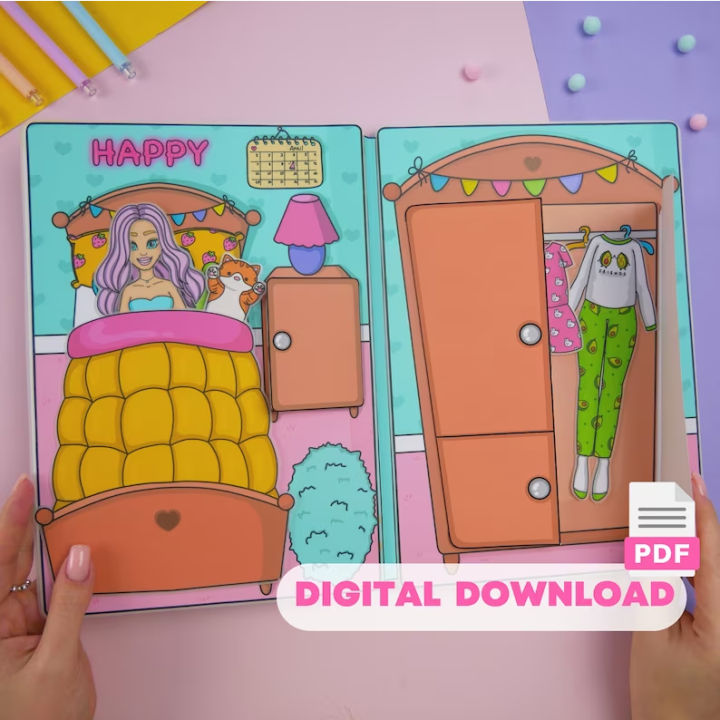 Happy Paper Doll House Busy Book & Activities for Kids4325 | Lazada PH