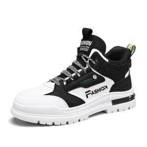 ALVIN new Ankle Boots mens casual shoes men fashion Korean shoes invisible height increase mens shoes