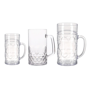 Hiệu quả và tinh tế Thiết kế cốc bia thực tế rộng xử lý má lúm đồng tiền cốc bia bọt đúc hộp xác thực má lúm đồng tiền Mug