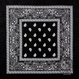 Musion Hip Hop Classic Paisley ผ้าฝ้าย 100% แฟชั่น Bandana ผ้าพันคอ 55 ซม.* 55 ซม.สีดําสีแดงแถบคาดศีรษะพิมพ์สําหรับผู้หญิง/ผู้ชาย/ชาย/หญิง