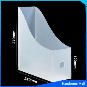 H.S. กล่องใส่นิตยสารกล่องใส่เอกสารที่ใส่แฟ้มเอกสารแบบพับประกอบ file rack