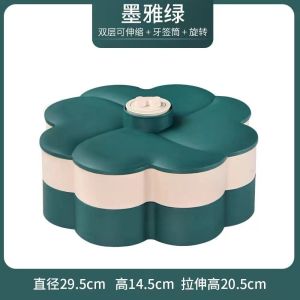 SHENAR NEW TOPLES BUNGA/ TOPLES 2 SUSUN CANDY BOX/ TOPLES LEBARAN/ Candy Box Double Deck/ KUE PERMEN MAKANAN/ TOPLES 2 SUSUN CANDY BOX - GREEN GOODIESCORNER168