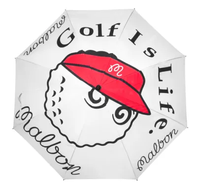 South Korea Malbon Golf Automatic Umbrella Sun-proof Uv-proof Umbrella Sunny And Rain Dual-purpose Silver Coated Large Umbrella