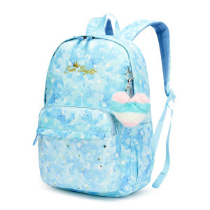 SUN EIGHT Nylon Fashion Printed Backpack Large Capacity Backpack Laptop bag Boys and Girls Backpack Travel Storage Bag