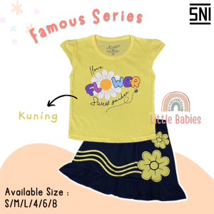 SETELAN BAJU ANAK CEWEK 1-8 TAHUN "FAMOUS EDITION" / SETELAN BAJU ANAK KELFI