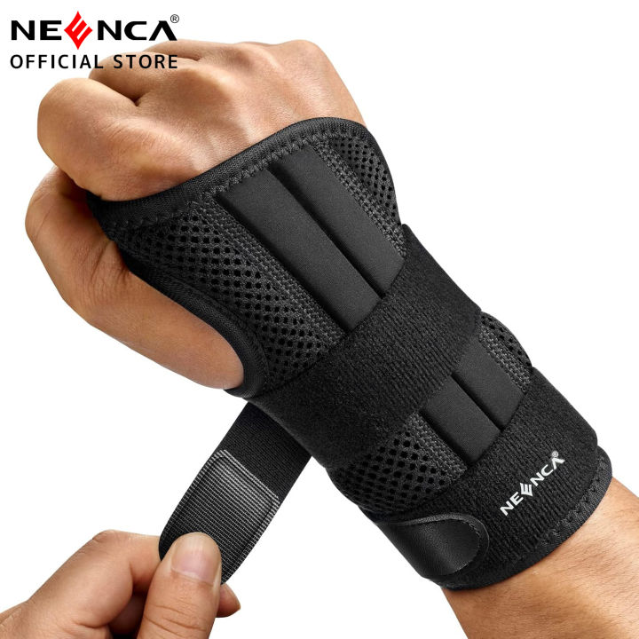 Adjustable Wrist Support Brace for Carpal Tunnel, Fits Both Hands, with Aluminum Splint, Helps Relieve Tendinitis, Arthritis, Sprain, Athletic Pain price in Saudi Arabia | Amazon Saudi Arabia