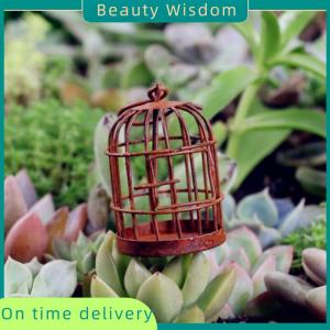 Beauty Wisdom 1:12 Dollhouse accessories miniature metal bird cage doll house ornament