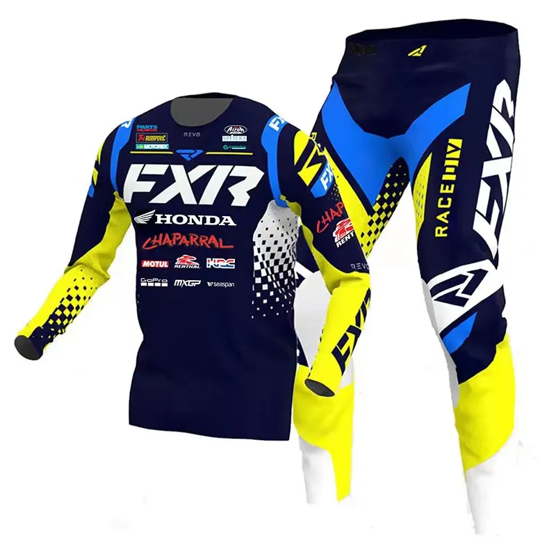 FXR 2023 Motocross Racewear Racing Suits Jersey Pants Combo Set Riding  Gear Fit For Motocycle/Dirt Bike/Offroad