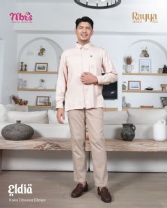 SARIMBIT 2026 BY NIBRAS ELDIA BEIGE TERBARU GAMIS & KOKO FAMILY SET KEKINIAN REUNI LEBARAN TERMURAH