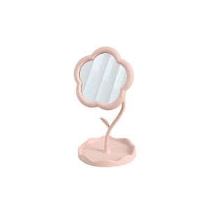LD-K181 Cermin Aesthetic Stand Mirorr Flower Kaca Meja Rias / Cermin Bunga Standing Mirror Rotating